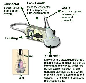 Складові частини датчика УЗД Складові частини датчика УЗД